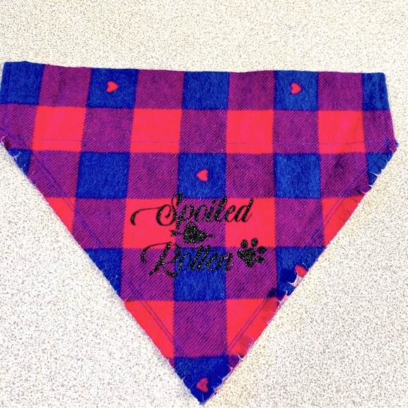 (2/$20) Handmade Medium Dog Bandana/Handkerchief - Picture 3 of 3